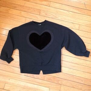 Zara Black Heart Sweatshirt